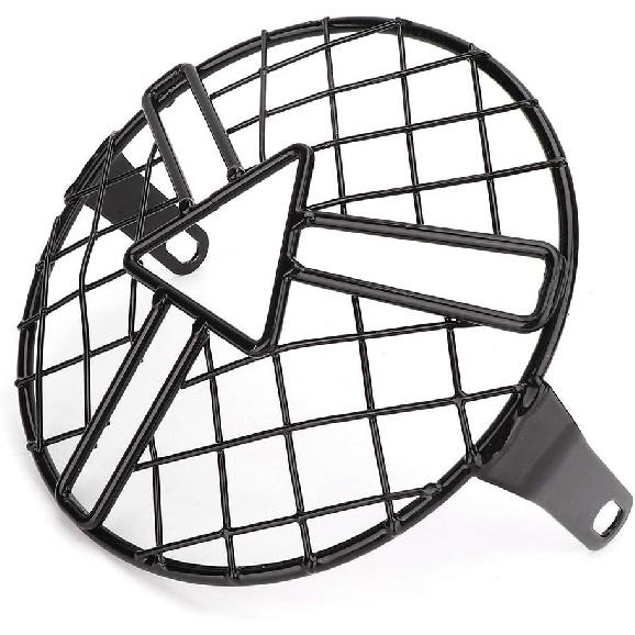 For Headlight Grill Gorgeri Headlight Grille, Motorcycle Front Headlight Guard Grille Headlamp Grill Cover Screen Protector Headlight Grill Grille