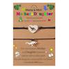 Mother Day Bracelet Dinosaur Element Handmade Heart Pendants Adjustable Size Women Wristband Meaningful