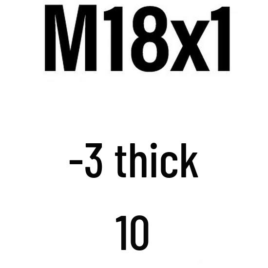 M6-M30 White Zinc Hex Thin Fine Thread Lock Nut GB808.