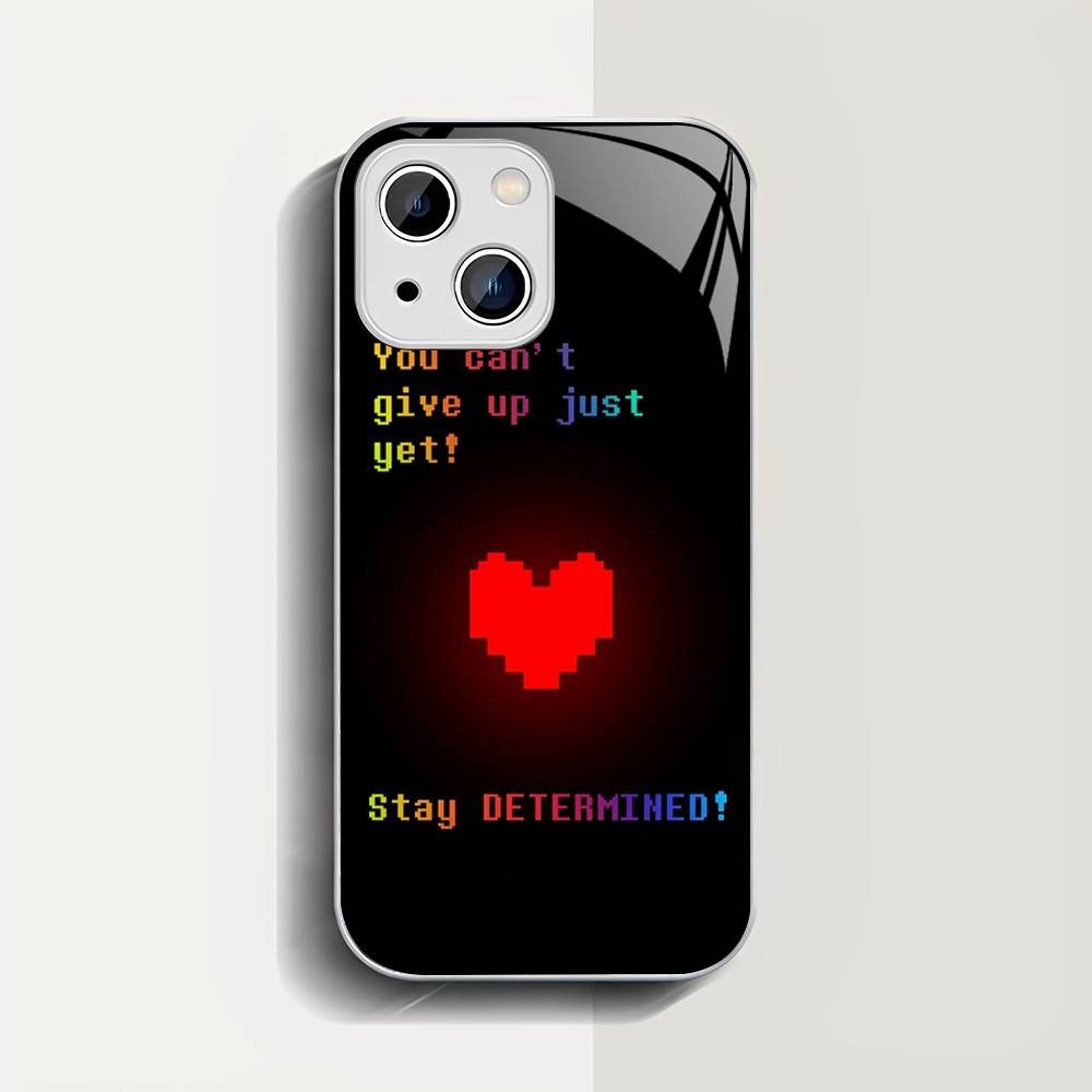 U-Undertale Game Tempered Glass For Iphone 14 13 12 11 Pro Mini XS MAX 14Plus X XS XR Cover