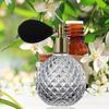 100ml Perfume Bottle Leak-Proof Fine Mist Faux Diamond-shaped Cutting Portable Vintage Air Balloon Refillable Glass Spray Bottle Gift Supply