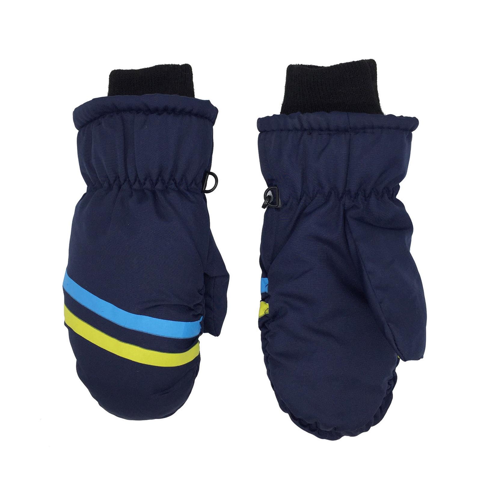 

Toddler Mittens Water-proof Skiing Gloves Toddler Snow Gloves Kids Baby Winter Mittens for Girls Boys High Quality Practical Daily Use тёмно-синий