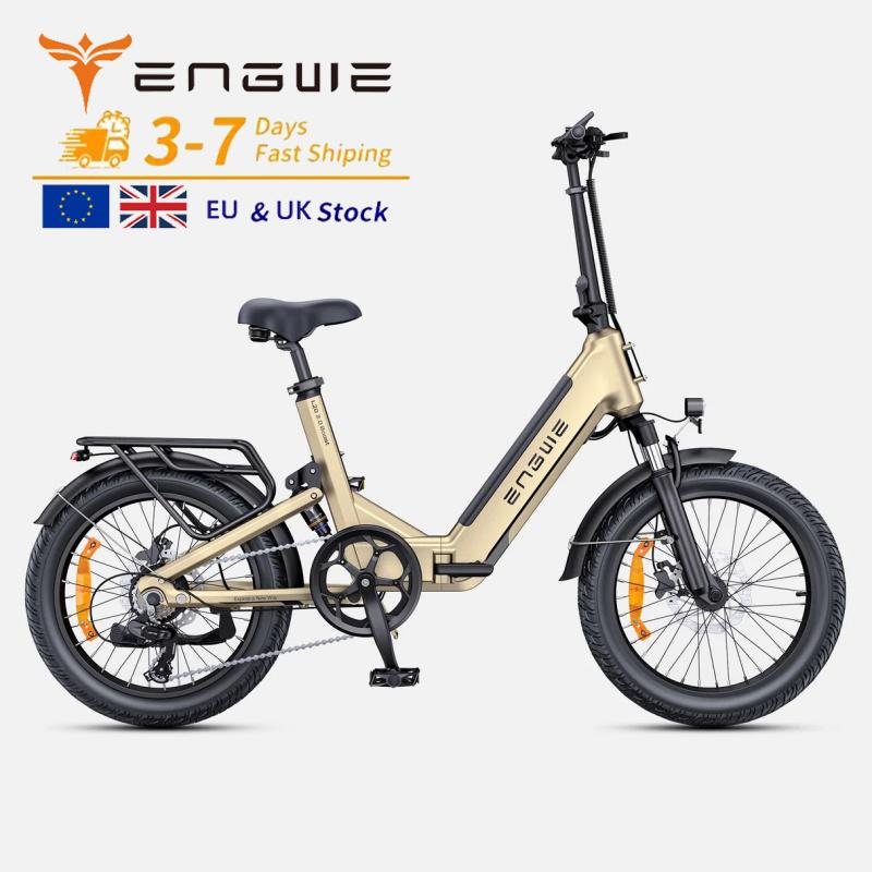 ENGWE L20 3.0 Boost 250W 48V 13.5Ah Battery, Full Suspension, Hydraulic Disc Brakes, 7-Speed Shimano Gears, Up To 140 Km Long Range