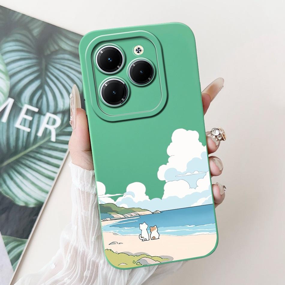 For Infinix Hot 40 Pro Case Hot 40 40i 40Pro Hot40 Hot40i Cute Panda Rabbit Cartoon Soft Silicone Shockproof Phone Cases