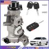 1 Ensemble Nouvelle Qualité Assemblage Cylindre de Serrure de Contacteur d'Allumage de Voiture Avec Coque de Clé à Télécommande 1K0905851B Pour VW Jetta 2006-2019 Passat MK6 2012-2019