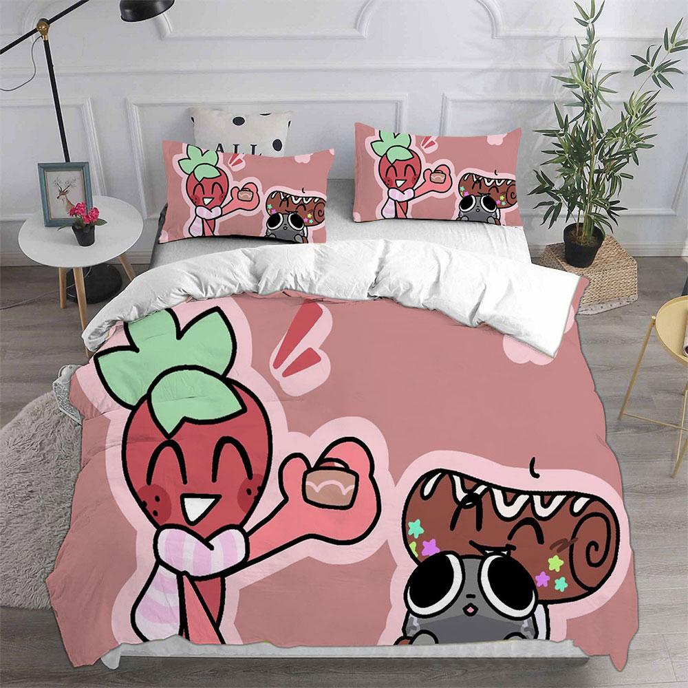 Dandy's World Bedding Set Game 3D Printed Duvet Cover Set With Pillowcases Boy Girl Teens Kids Birthday Gift Soft Bedclothes
