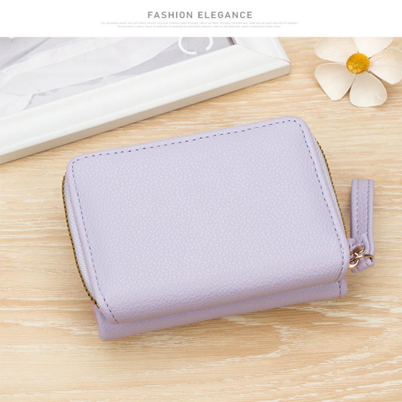 Pu Leather Short Wallet With Cat Buckle Heart Embroidery For Teen Girls Daily Use Casual Shopping