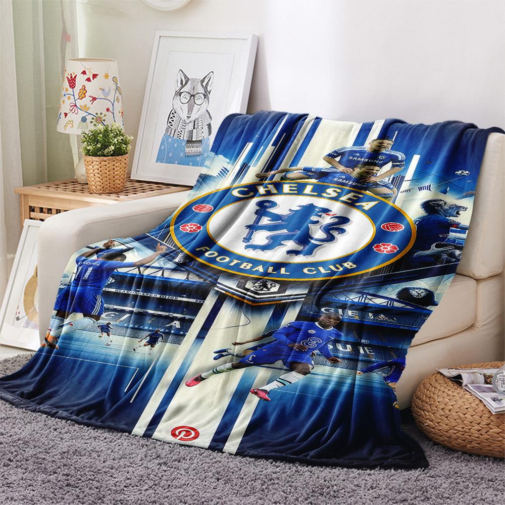 Coperta in Flanella con Stampa Chelsea, Alta qualità, Confortevole per Tutte le Stagioni, Arredamento per la Casa, Calore e Comfort