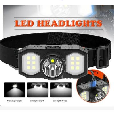 Leistungsstarke COB LED Stirnlampe USB Aufladbare Kopflampe Tragbare Wasserdichte Taschenlampe 3 Beleuchtungsmodi Kopflicht Für Outdoor Taschenlampe