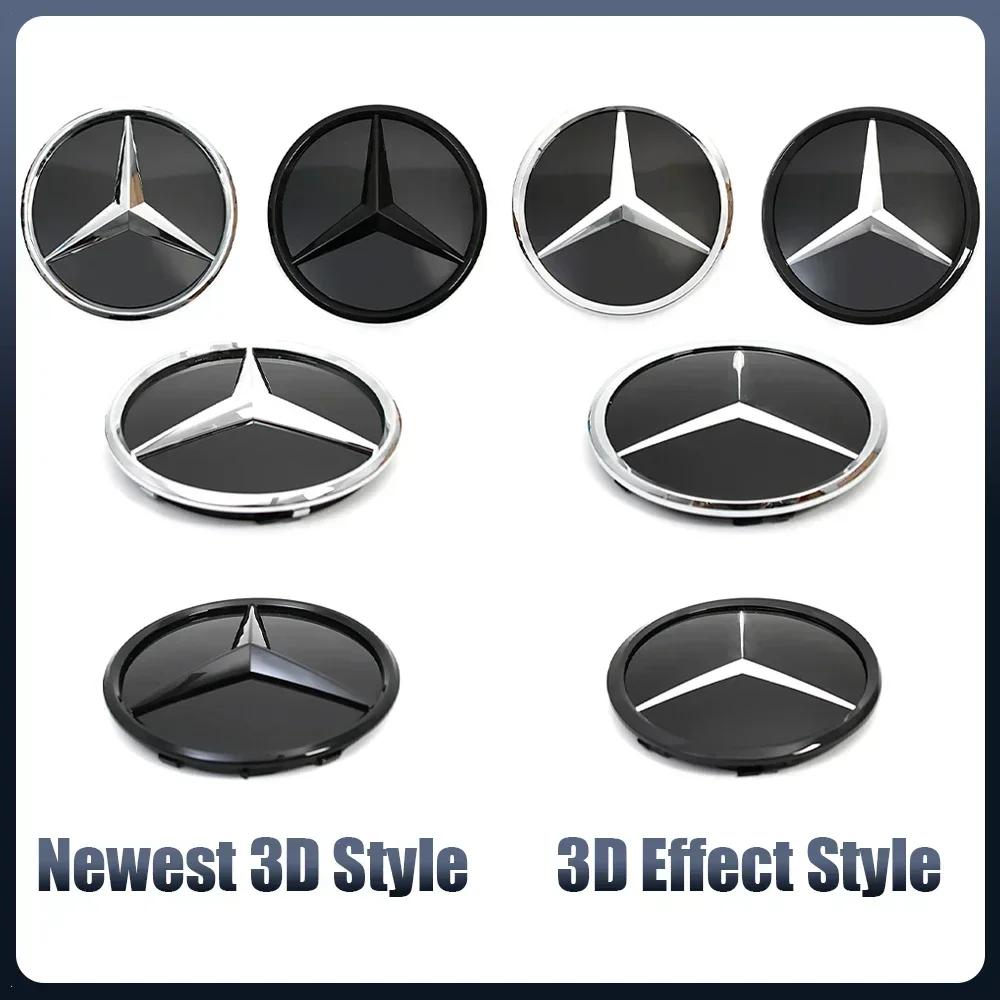 Autoaufkleber für Benz für Mercedes Benz W176 W246 W205 W212 W207 W217 W251 R231 W166 X166 X156 Silber und Schwarz Frontgrill Neu