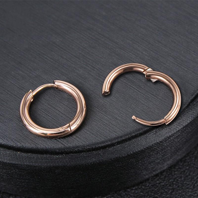 8/10/12/14/16/18/20mm Stainless Steel Huggie Hoop Earrings for Women Men