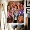 Tapeçaria de Parede Shakira Pendente de Parede Estético Manta de Tecido Impressa Tapeçarias Decorativas para Quarto Sala de Estar Decoração de Casa