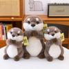 New Cute Cartoon Otter Anime Kawaii Soft Pendant 15/25/35cm Accompany Fluffy Otters Plushies Children's Birthday Gifts