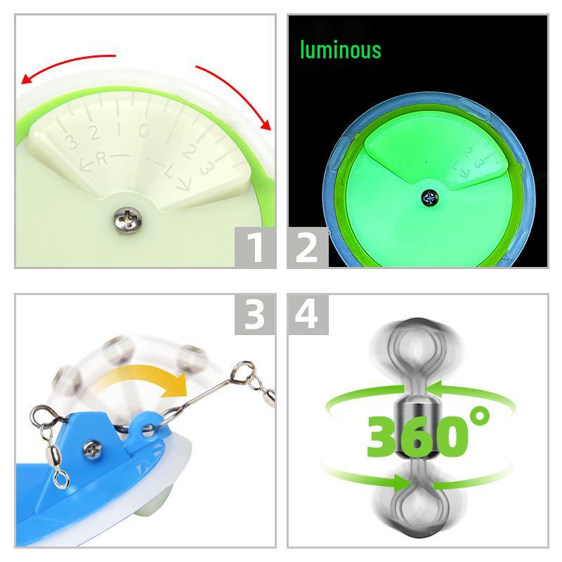 LETOYO Trolling Disc Connector & Dipsy Diver Fishing Tackle Set