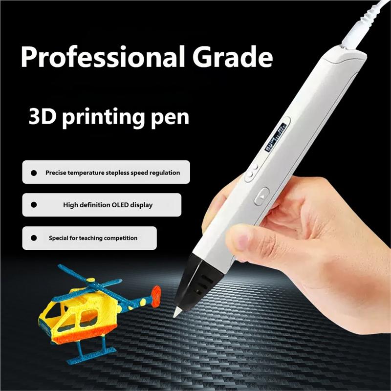 RP800A 3D Pen Scribble Pen OLED Display 3D Printing Pen With PLA Filament For Doodling Making Christmas Presents