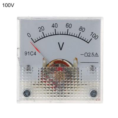 0-5V 20V 30V 100V 150V 250V DC Voltmeter 91C4-V Voltage Meter Analog Panel Meter  Home