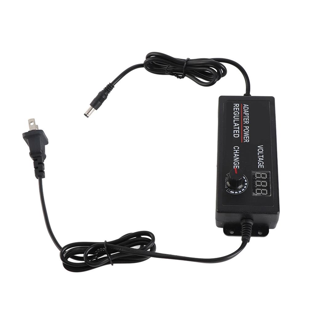 2.5A 72W DC 9V 24V Adjustable Power Adapter Voltage Display Speed Controller