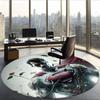 Superuomo (19) Tappeto Rotondo per Ufficio Tappeto Decorativo per Pavimento per Ufficio Camera da Letto Soggiorno e Spazio Domestico