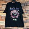 Sublime Men's Black XL Cotton Sun Logo Graphic Band Tee Unisex T-Shirt