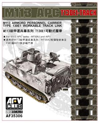 AFV Club 1/35 M113 Armored Personnel Carrier Series T130E1 Movable Tracks Plastic Model Parts FV35306