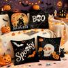 1pcs Halloween Printed Throw Pillowcase Cojines Scary Atmosphere Cushion Cover Living Room Decorative Sofa Pillow Covers 11x11cm