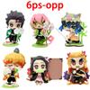 Anime Demon Slayer Tanjiro Kamado And Nezuko Blind Box PVC Figure Creative Cartoon Model Statue Christmas Birthday Surprise Gift