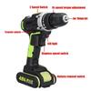 48V Electric Drill Hammer Rechargeable Cordless Drill Woodworking Power Tool with Battery