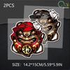 Reflektierend Japan Daruma Auto Styling Motorrad Aufkleber Auto Fenster Stil Abziehbild Praktisch Vinyl Dekor