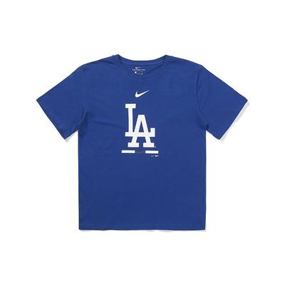 X Kolaboracja MLB Dziecięca Koszulka z Nadrukiem Logo Los Angeles Dodgers Color Block z Okrągłym Dekoltem i Krótkim Rękawem Dziecięce Topy Królewski Niebieski 3Z3B7SAM4-LAD