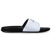 Nike Benassi Slides White Unisex Sandals Black-Black 343880-100