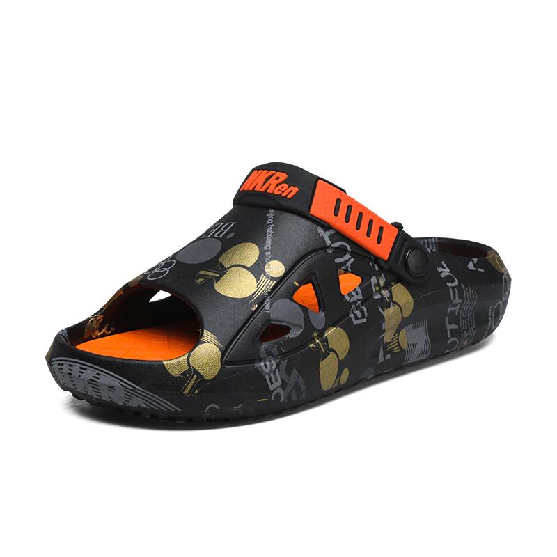 New Men's Sandals Big Size Thick-soled Lightweight Slippers Men's Fashionable Casual Sports Sandals Breathable Beach Shoes Men