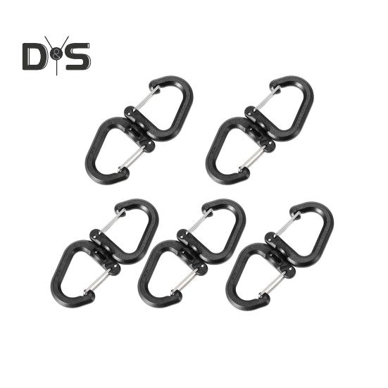 1/5 ks Otočný háček o 360 stupňů Přenosný lehký Venkovní kempování Turistika S-háček Otočný Věšák Závěsná přezka Kempingové příslušenství