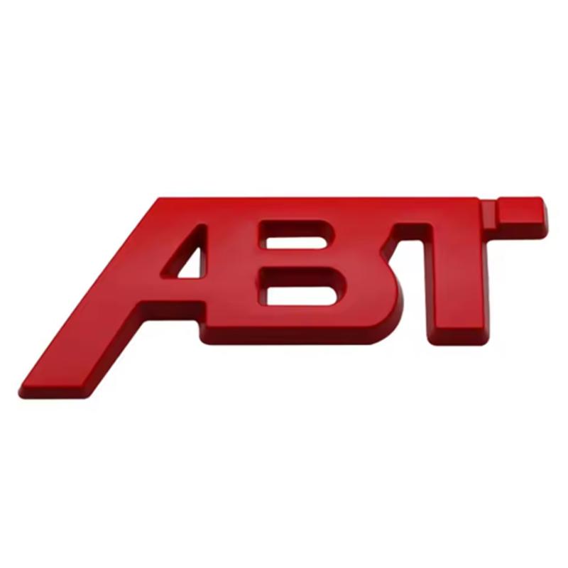 

ABS 3D Metal ABT Sticker Car Rear Trunk Letter Logo Badge For A3 A4 A5 A7 A7 Q3 Q5 Q7 TT RS6 RS3 Accessories