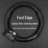 Ford Edge Genuine Leather Steering Wheel Cover, Fits 15-19 Models, No-Sew Design