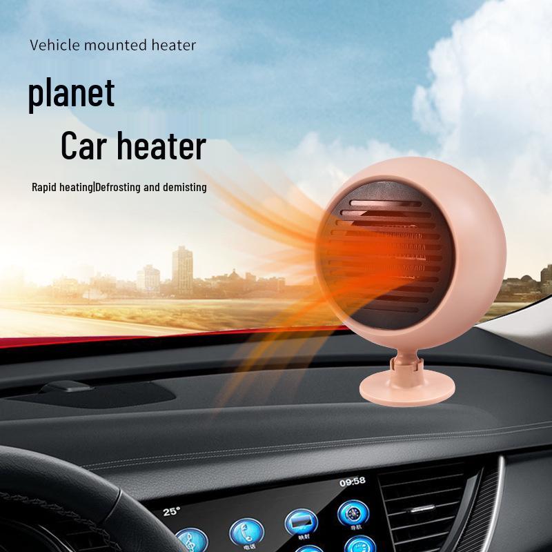 Dual Voltage Car Heater & Defroster: 12V/24V Quick-Heating Fan