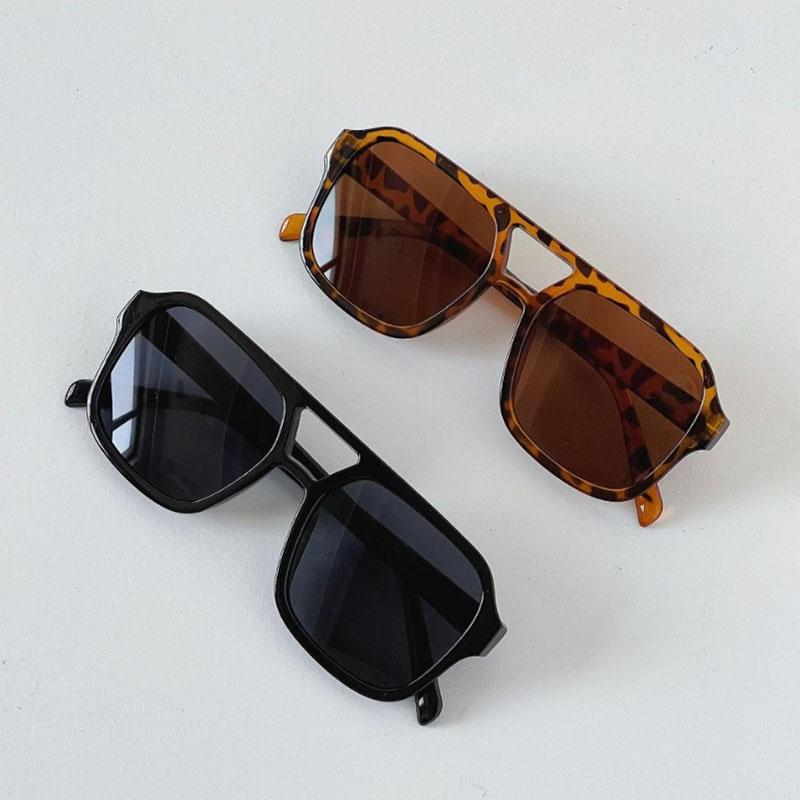 New Large Frame Square Sunglasses Men'S Pilot Fashion Sun Glasses Men Brand Designer Vintage Eyewear Uv400