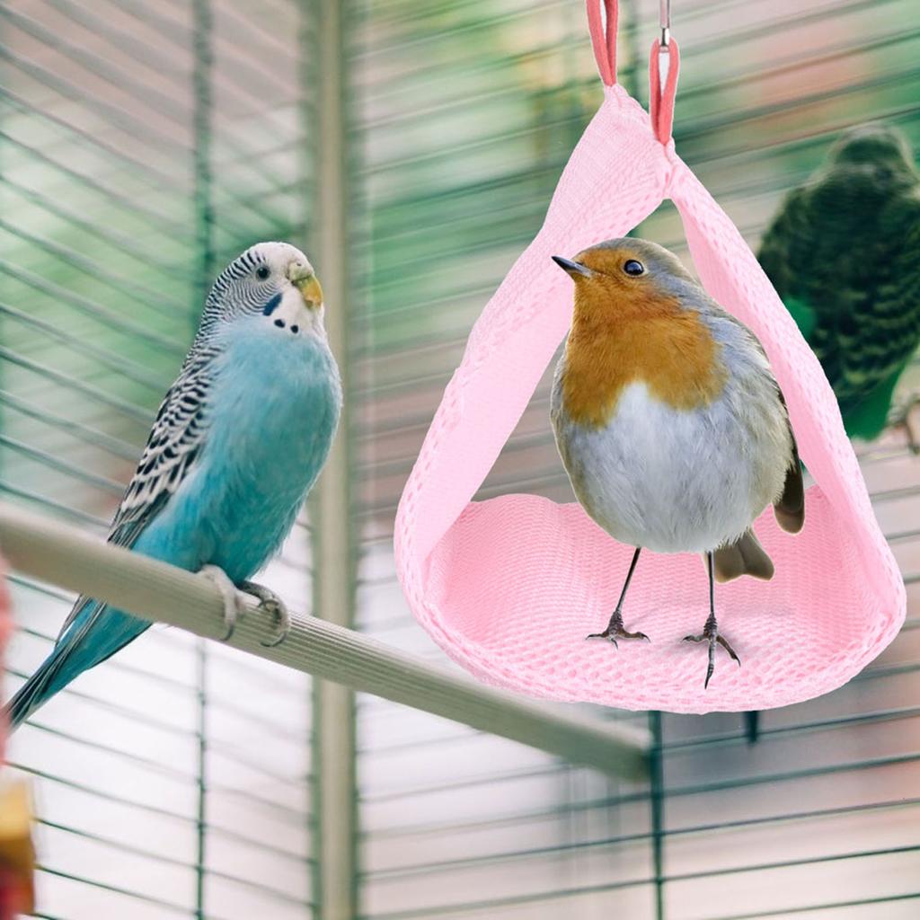 Sommer Atmungsaktives Netz Haustier Vogel Papagei Nest Hängematte Bett Hamster Haus Käfig Spielzeug
