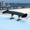 Adjustable Solar LED Rear Spoiler Wing Racing Flashing Lamp Air Deflector Decor