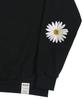 GRAVER [Unisex] Elbow Daisy Flower Sweatshirt_Black