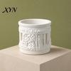 Removable Inner Basin Pot Mini Roman Column Planter, Vintage Embossed Flower Pot, Small Greek Split Tank Planter Pillar Shaped Plant Container