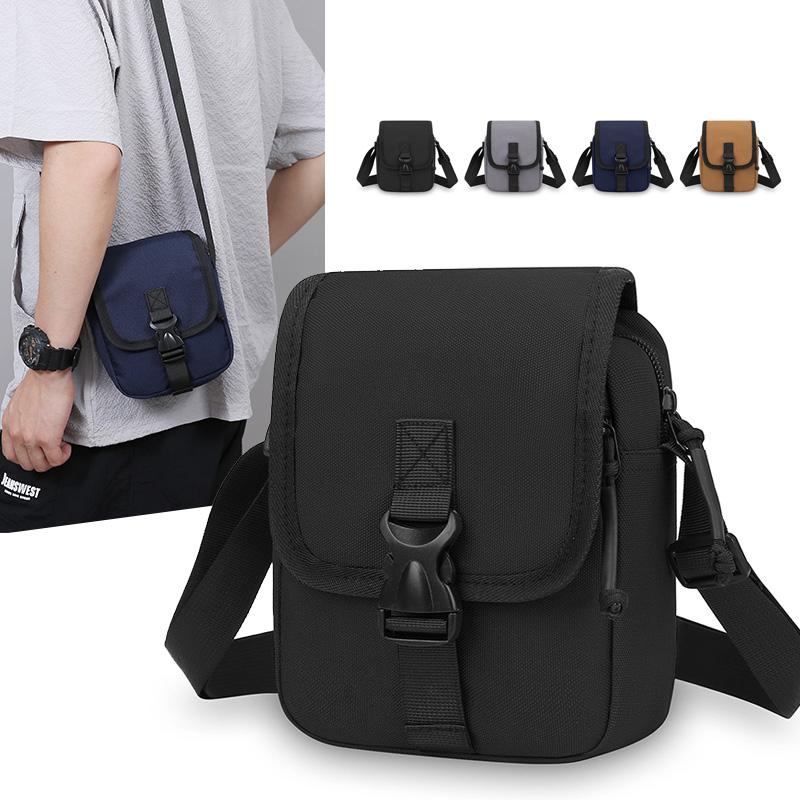

Men Crossbody Bag Single Shoulder Bags Big Capacity Storage Bag Fashion Multi-Pockets Phone Bags чорний