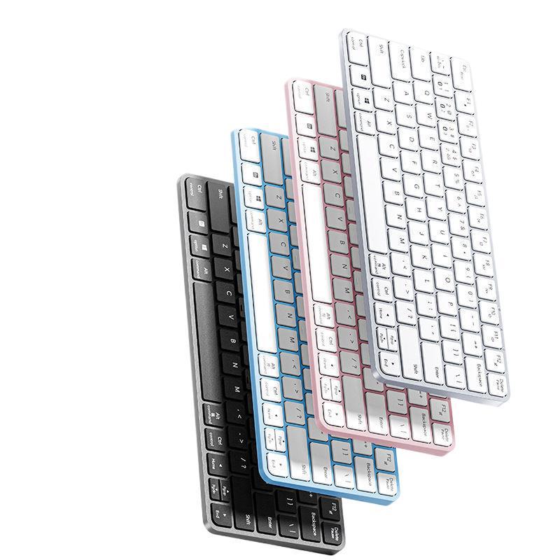 Silent Lightweight Wireless Bluetooth Keyboard with Touchpad for Tablets & Laptops
