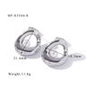 Geometric Zircon Retro Women's 18K Titanium Steel Earrings 2024