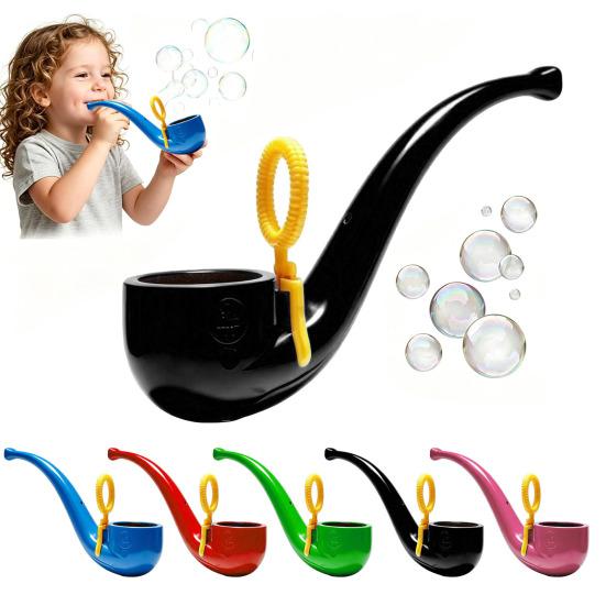 Soap Bubble Pipe 3D Printed Bubble Blower Wand Retro Style Bubble Maker for Kids & Adults Outdoor Backyard Play Fun
