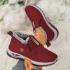 Winter women's velvet thickened warm cotton shoes non-slip waterproof oil-proof comfortable leisure office waterproof warm