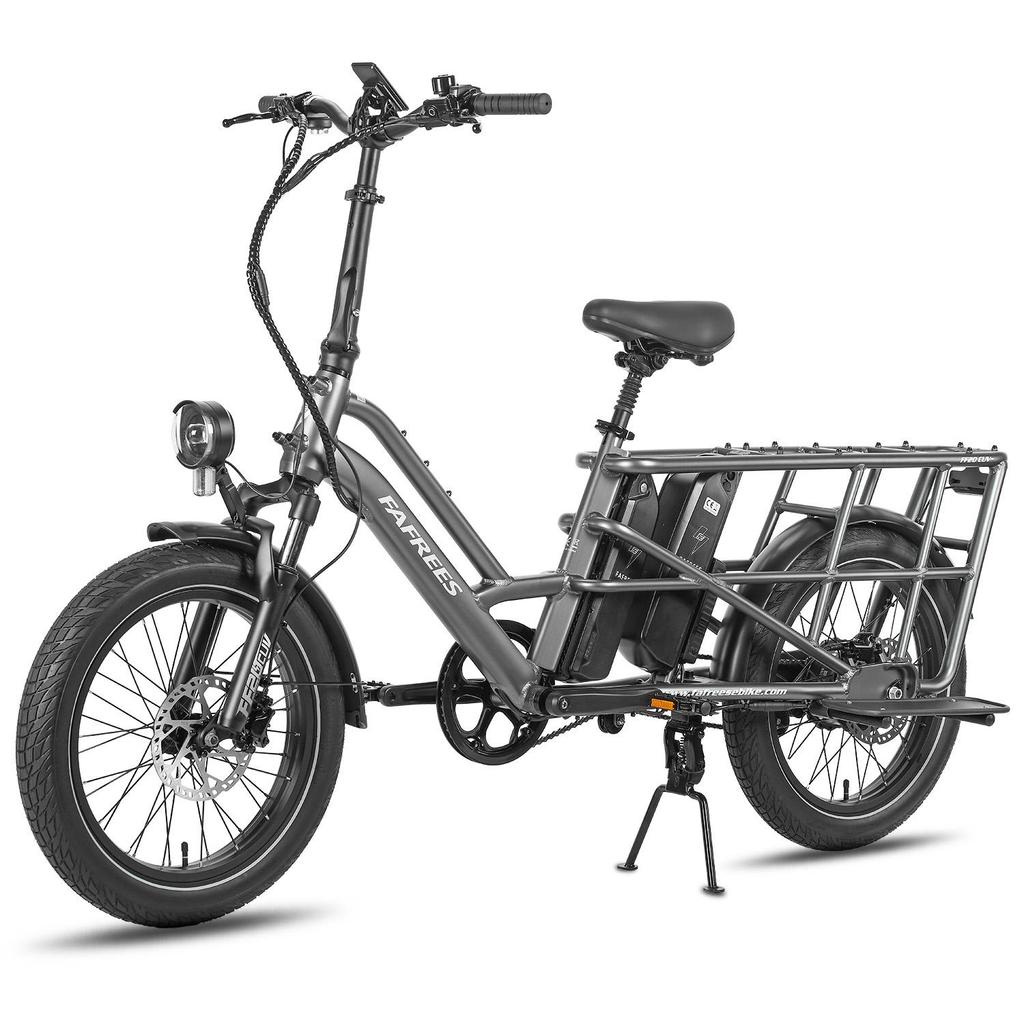 FAFREES FF20 CUV Outdoor Electric Freight Bicycle 48V12Ah Dual Battery 250W Motor Urban Commuting Electric Bike 20 Inch Fat Tires Convenient E-Bike