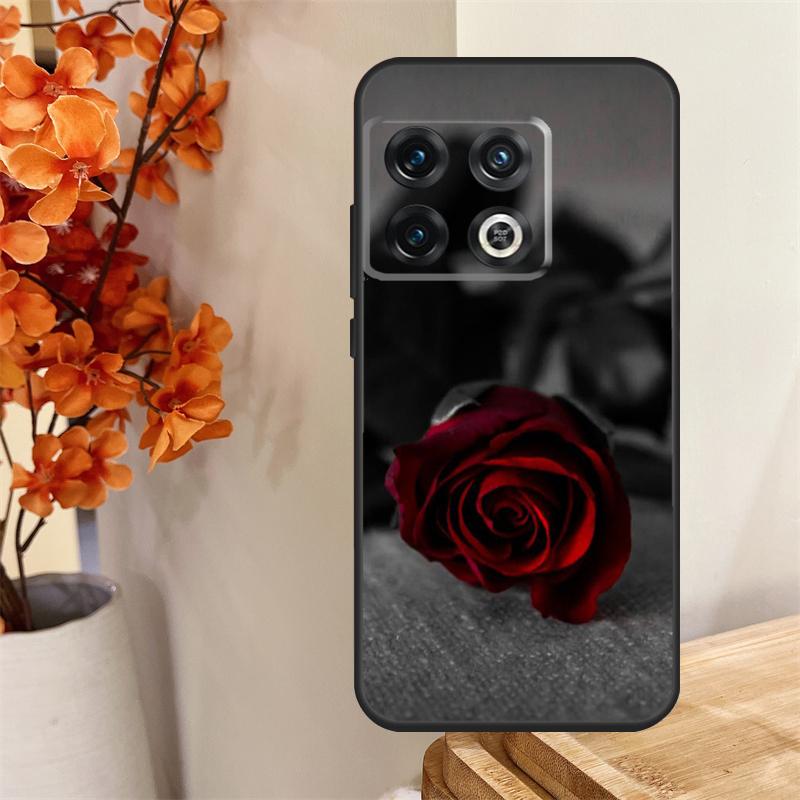 Red Rose Flower Funda For OnePlus 13R 13 12 12R 11 10 Pro 8T 10T OnePlus Nord 4 CE 2 3 Lite N30 N20 N10 Case