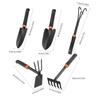 Carbon Steel Digging Tool Set Nonslip Rubber Coated Handles Suitable For Transplanting Flowers And Vegetables