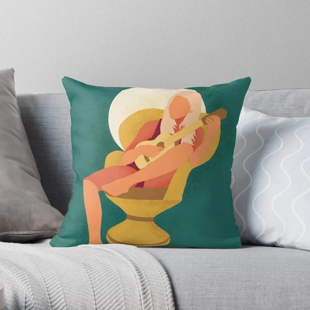 Office Decoration Cushion Cover Cartoon Character Style Life Scene Print Decoration Home Pillow Cover Square