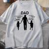 Funny Dad Gift T‑shirt Dad A Daughter's First Love Mens Tee A Son's First Hero T‑shirt Fathers Day Gift Dad Family Quote Tshirts